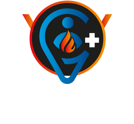 Verwarmings Coach+ logo — staande versie