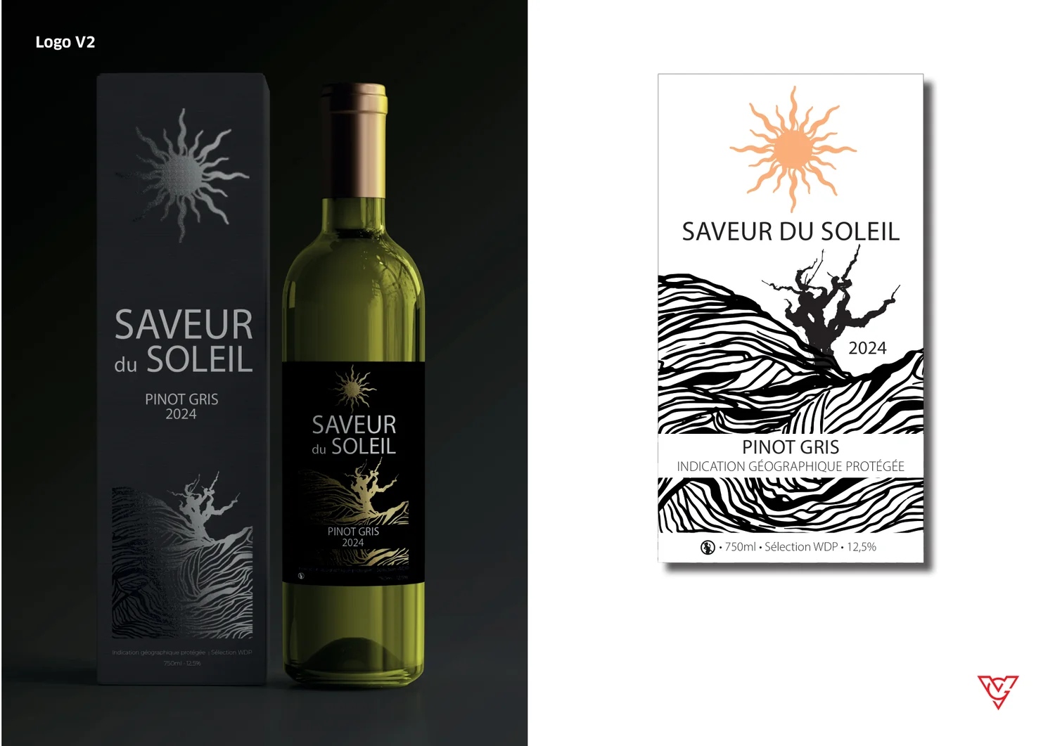 Saveur du Soleil etiket idee 2 — etszon en lijnenspel
